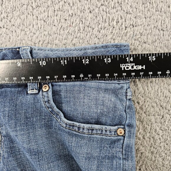 Wrangler Jeans Womens 3 (28x32) Blue Mid Rise Straight Leg Western Chore Cowgirl - Picture 8 of 16